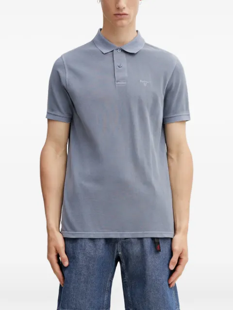 Barbour logo-embroidered polo shirt Blue MML1535