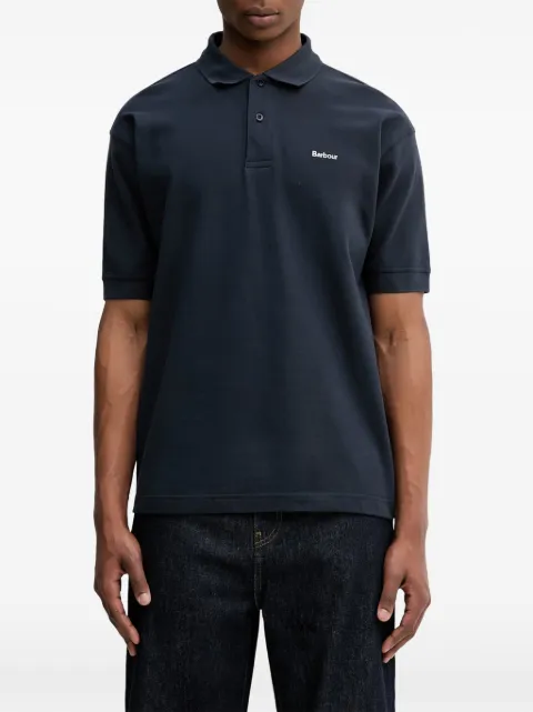 Barbour Hexham logo-embroidered polo shirt Blue MML1469