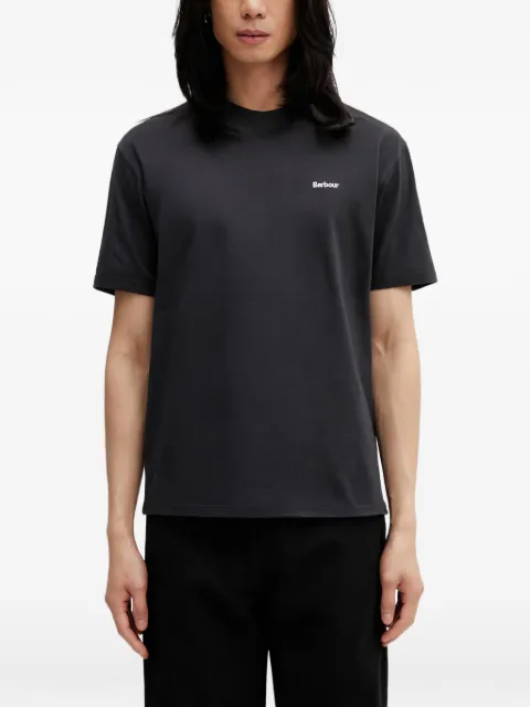 Barbour Dalton logo-embroidered T-shirt Black MTS1568