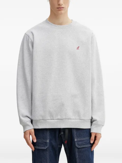 Gramicci logo-embroidered crew-neck sweater Grey G308FT