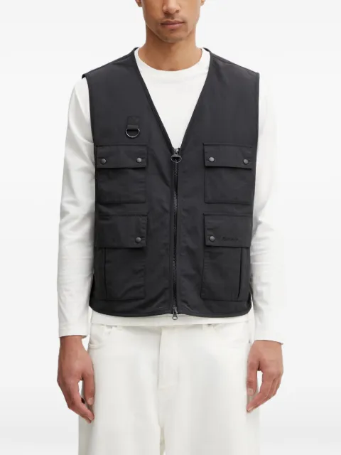 Barbour Flyfishing multi-pocket gilet Black MGI0315