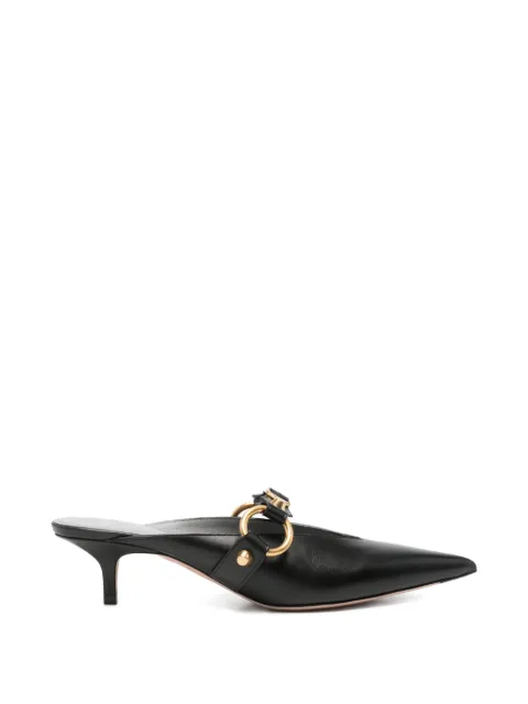 Balenciaga City buckle-detail pointed-toe mules Black A000GQWCIB1