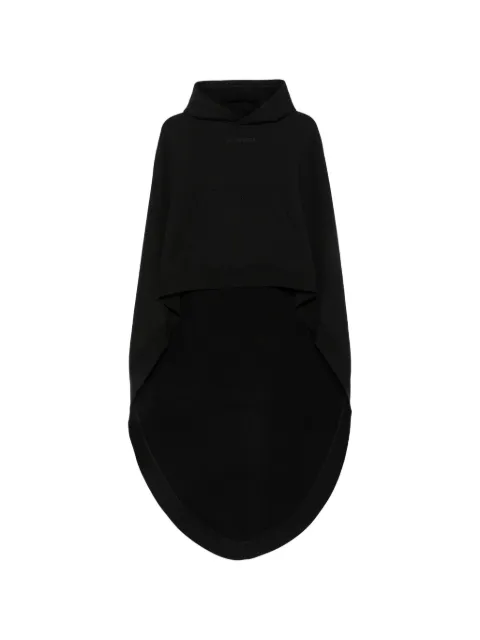 Balenciaga oversized asymmetric hooded cape Black A0016DTUVA5