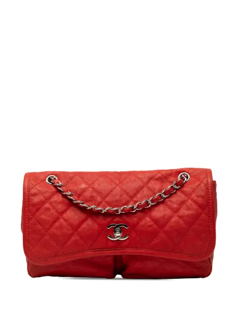 CHANEL Pre-Owned 2010-2011 Medium Grained Calfskin Natural Beauty Flap shoulder bag Red FYDG13NZJCGWOIJ6