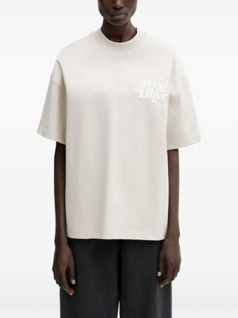 WRSTBHVR Reen V2 logo-print T-shirt Grey U1026TT3460