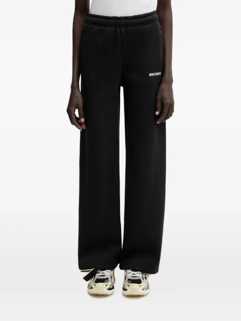 WRSTBHVR Naima logo-print track pants Black W8026TT3445