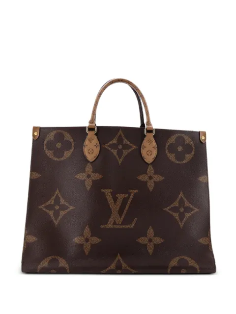 Louis Vuitton Pre-Owned OnTheGo Reverse Monogram Giant GM tote bag Brown 10RMB598MVJ9IK8V