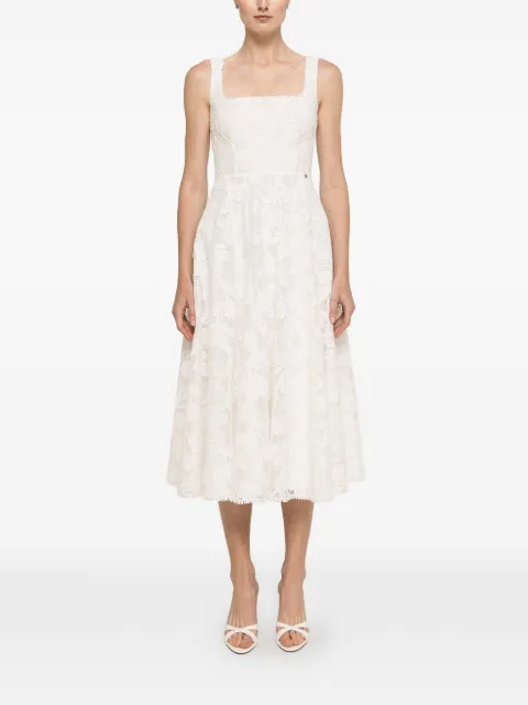 NISSA lace midi dress White RS16593