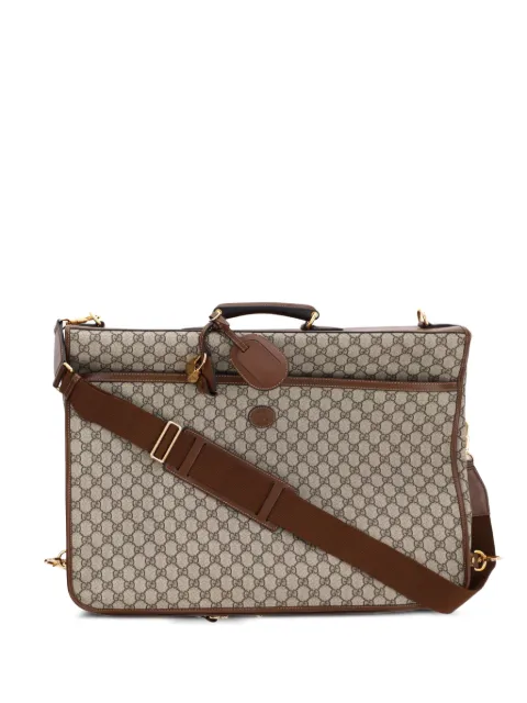 Gucci Pre-Owned Retro Interlocking G Garment Bag GG Coated Canvas travel bag Brown E9H6SLHE1YCSUK65
