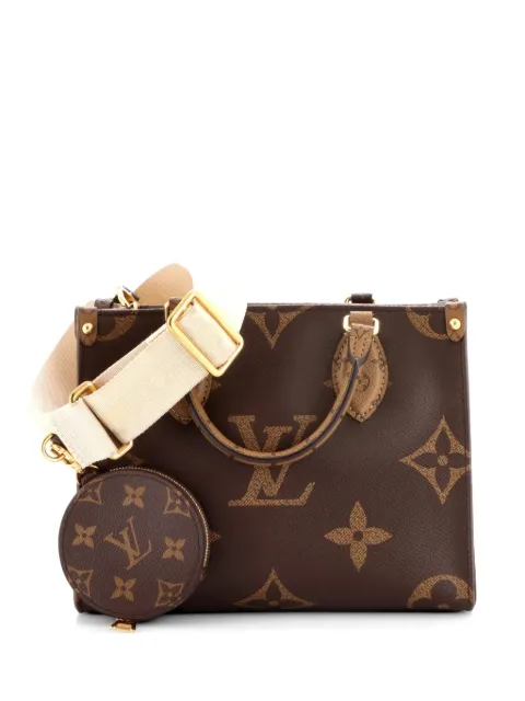 Louis Vuitton Pre-Owned OnTheGo Tote Reverse Monogram Giant PM shoulder bag Brown R9H6EC6T2BN3OM23