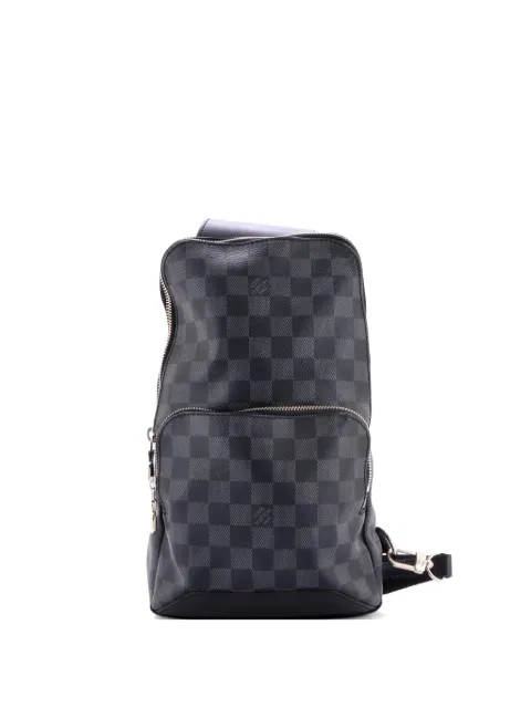Louis Vuitton Pre-Owned Avenue Sling Bag Damier Graphite crossbody bag Black AGEBP456T6FP00W8