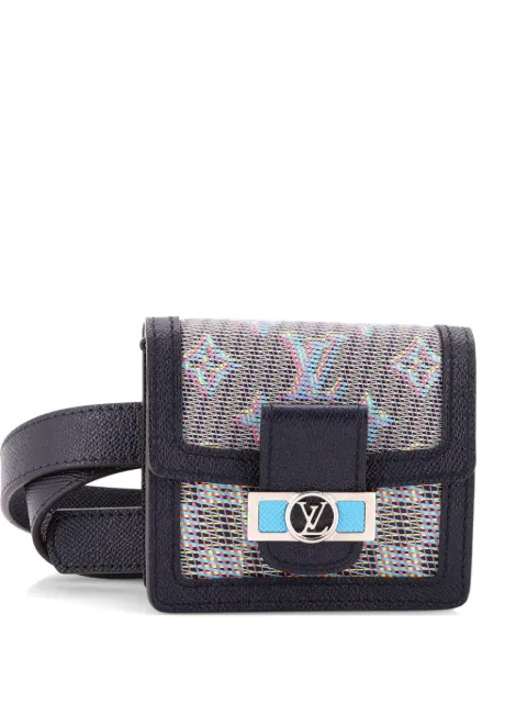 Louis Vuitton Pre-Owned Dauphine Bumbag Damier Monogram LV Pop Canvas BB belt bag Blue 8PXB9JBLAV2JYRWK
