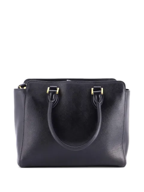 Prada Pre-Owned Convertible Zip Saffiano Leather Small tote bag Black ZLV2GB3X9EHGKHWW