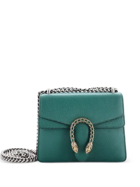 Gucci Pre-Owned Dionysus Bag Leather Mini crossbody bag Green 6FLB2V8M77DQ3L3B