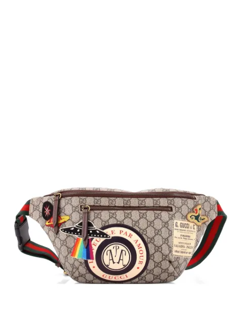 Gucci Pre-Owned Courrier Zip GG Coated Canvas with Applique belt bag Brown XJIEE1QDBFZYIPNT