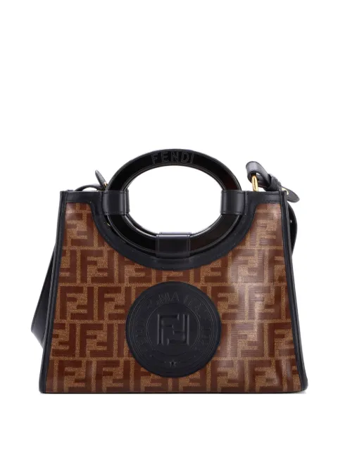 Fendi Pre-Owned Runaway Shopper Zucca Coated Canvas Small tote bag Black 4QAJSF56NSSFH6JT