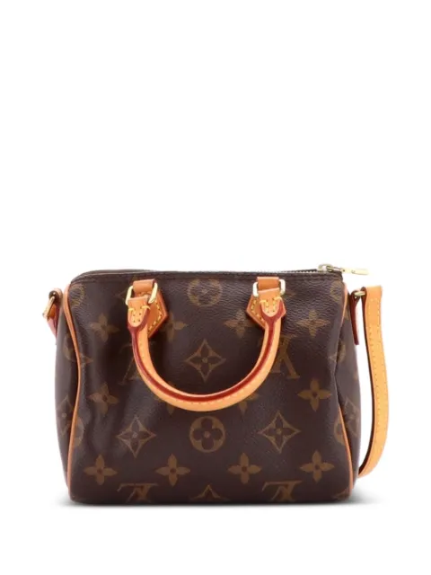 Louis Vuitton Pre-Owned Speedy Bandouliere Bag Monogram Canvas Nano crossbody bag Brown WE4J1KI89Y7038R5