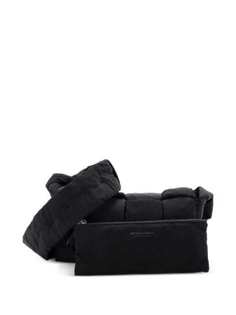 Bottega Veneta Pre-Owned Padded Tech Cassette Intrecciato Nylon crossbody bag Black 4JP9JVG8GOO72TOX