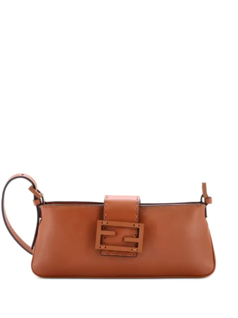 Fendi Pre-Owned Baby B. Leather Mini shoulder bag Brown 49NH849DEIRAIIWN