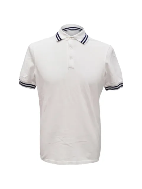 Brunello Cucinelli Vintage stripe-detail polo shirt White RFCPUGBCL749329M
