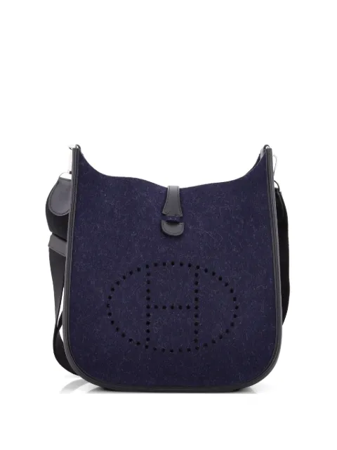 Hermès Pre-Owned Evelyne Bag Gen III Felt PM crossbody bag Blue V4ZAGDPRBOYH5L1Y