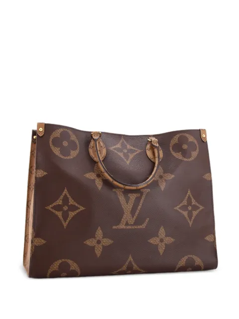 Louis Vuitton Pre-Owned OnTheGo Reverse Monogram Giant GM tote bag Brown 2M9BUFHSYQU9ZKXU