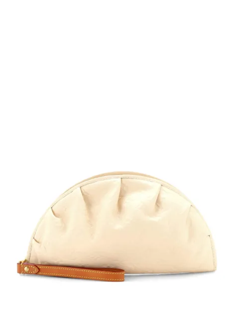Louis Vuitton Pre-Owned Gyoza Pouch Monogram Leather clutch bag Neutrals IVOJ84EFEFTPYJIJ