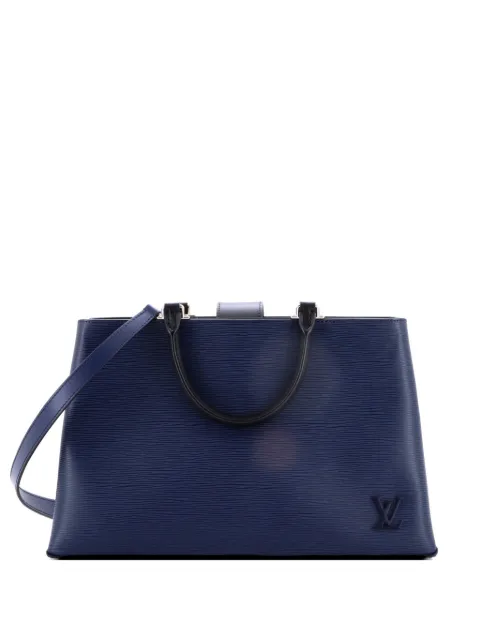 Louis Vuitton Pre-Owned Kleber Handbag Epi Leather MM tote bag Blue BGJY19YERHFRE98M
