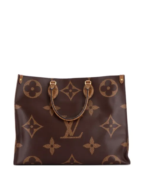 Louis Vuitton Pre-Owned OnTheGo Reverse Monogram Giant GM tote bag Brown ZANFRWFZT3UQCLBL