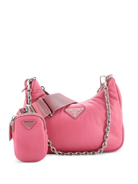 Prada Pre-Owned Re-Edition 2005 Nappa Leather Small shoulder bag Pink Z4H9O6YYZVRZEA19