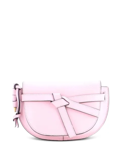 Loewe Pre-Owned Gate Leather Mini belt bag Pink VYRZOJ7TUSHQ77N6