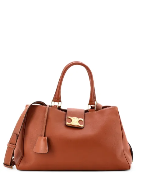 Celine Pre-Owned Appoline Handbag Calfskin Medium satchel Brown VVROO0L96RF4CW39