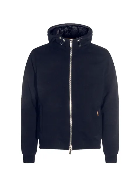 Moorer hooded wool-blend jacket Blue MOUBO100080MRWU0497