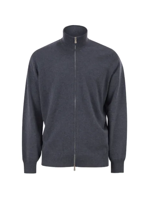 Brunello Cucinelli high-neck zip-up cardigan Grey M2200106CUK71