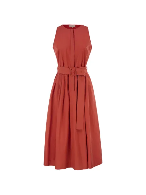 Antonelli belted sleeveless midi dress Red Q6643135B552