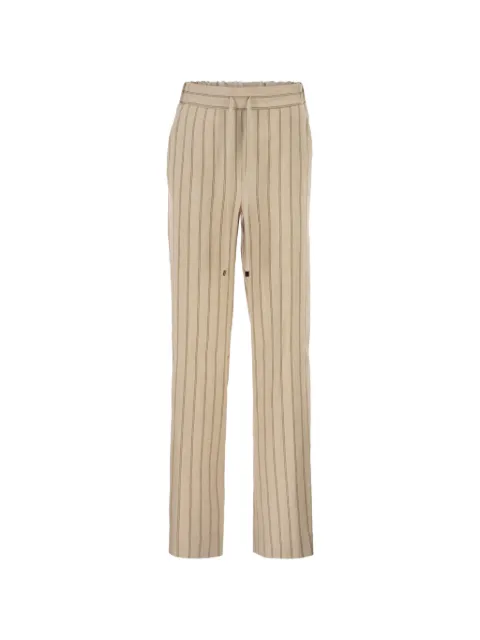 Antonelli pinstriped slim-fit trousers Neutrals Q8614981125