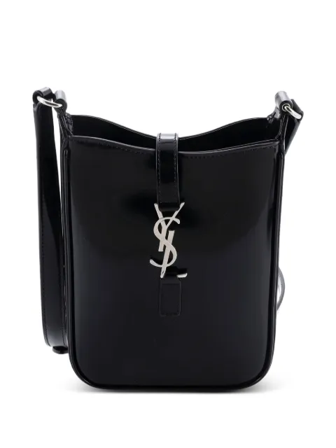 Saint Laurent Pre-Owned Le 5 a 7 Vertical Patent Mini shoulder bag Black EZ62T96QXC1NEVFS