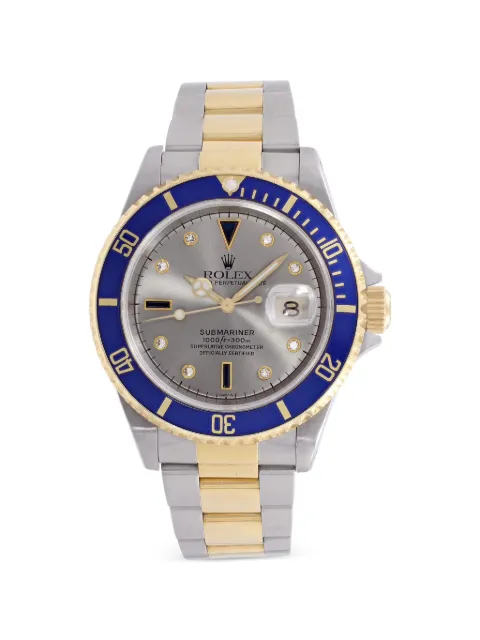 Rolex Submariner Serti 40mm watch Grey 16613
