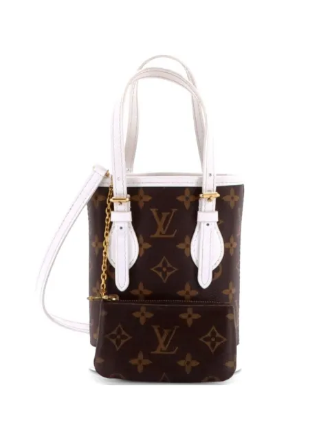 Louis Vuitton Pre-Owned LV Match Monogram Canvas Nano bucket bag Brown 9ENJRDY2E9YGHTCW
