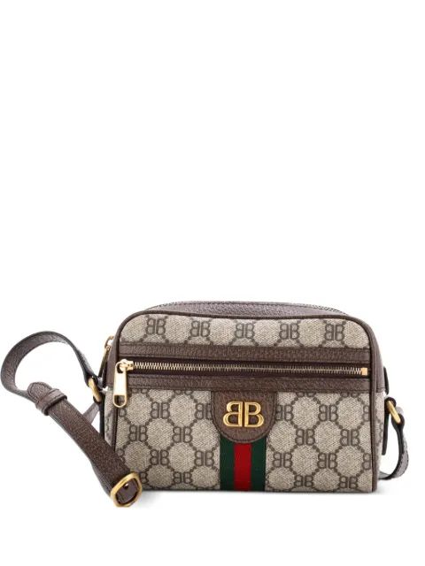 Balenciaga Pre-Owned x Gucci The Hacker Project Camera Bag BB Coated Canvas Mini crossbody bag Brown 8KU801SVNGFXV8Z3