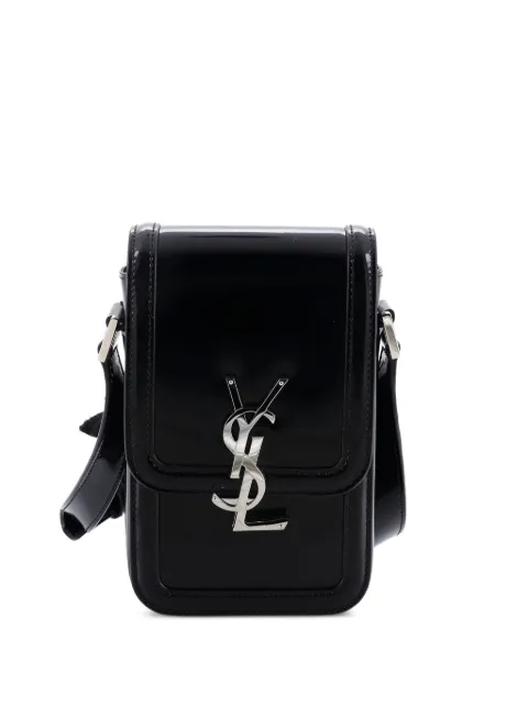 Saint Laurent Pre-Owned Solferino Bag Leather Mini crossbody bag Black 89WF4S9WP4QAQEC5