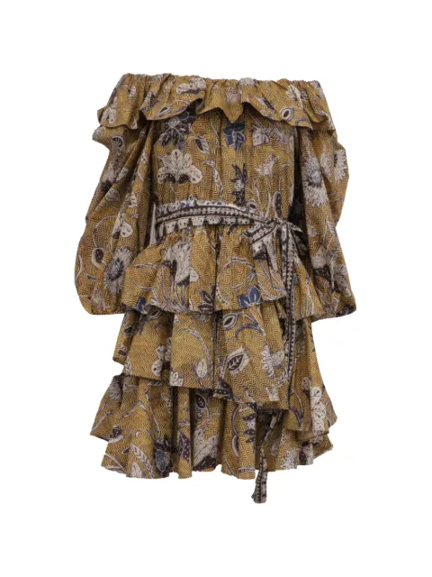 Ulla Johnson Giselle ruffled dress Yellow RFCPUUSCL745868W