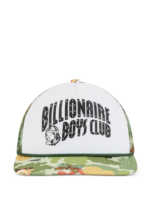 Billionaire Boys Club logo-print mesh-panel trucker hat White 8613800PALE
