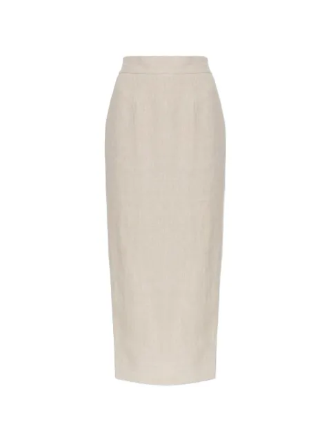 Posse Emma elasticated long skirt Neutrals PS14070