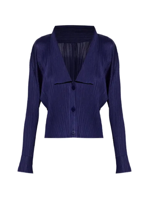 Pleats Please Issey Miyake May pleated blouse Blue PP66JO1530