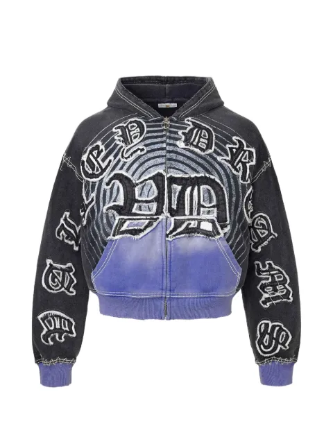 Vale Hypnotiq zip-up hoodie Grey VAL231