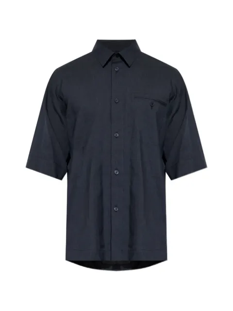 Homme Plissé Issey Miyake chest-pocket short-sleeve shirt Blue HP66FJ3200