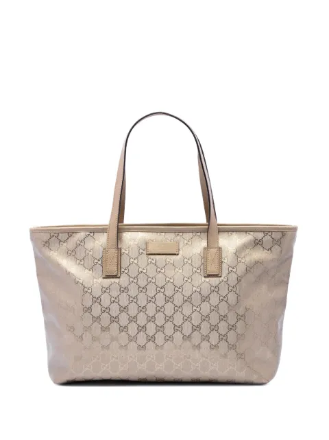 Gucci Pre-Owned 2016-2026 Medium GG Imprime tote bag Gold 2ZQGVRRLHMUQ9KAY