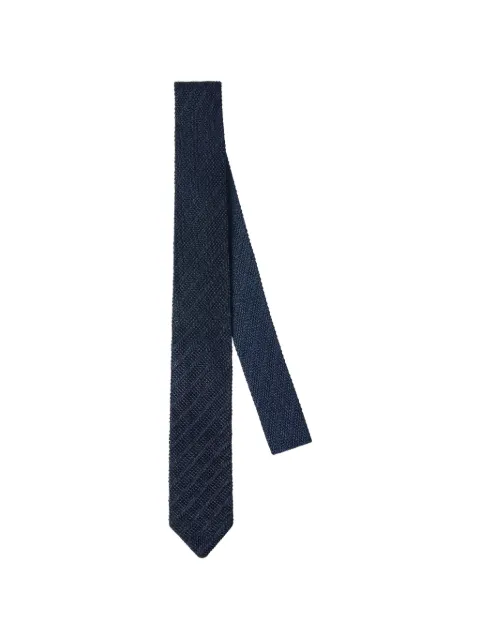 Brunello Cucinelli textured silk tie Blue MY8640018C5920