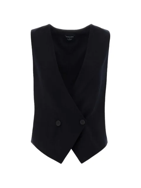 Giorgio Armani x Alanui double-breasted waistcoat Blue GW003456TE10090